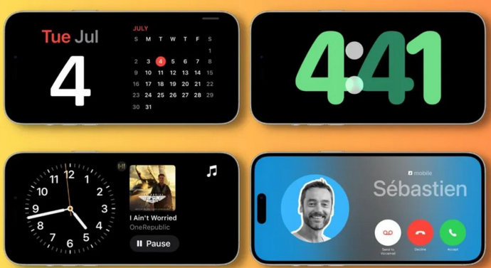 宣化苹果手机维修分享iOS17横屏充电待机显示有什么好处 