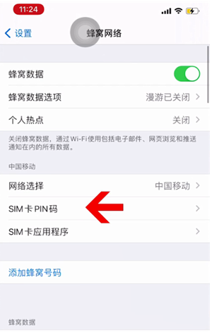 宣化苹果14维修网分享如何给iPhone14的SIM卡设置密码 