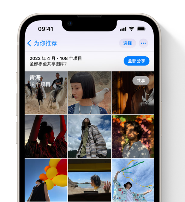 宣化苹果维修网点分享在 iPhone 上使用共享图库 