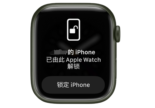 宣化苹果手机维修分享用 AppleWatch 解锁配备面容 ID 的 iPhone方法 