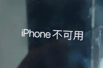 宣化苹果服务网点分享锁屏界面显示“iPhone 不可用”如何解决 